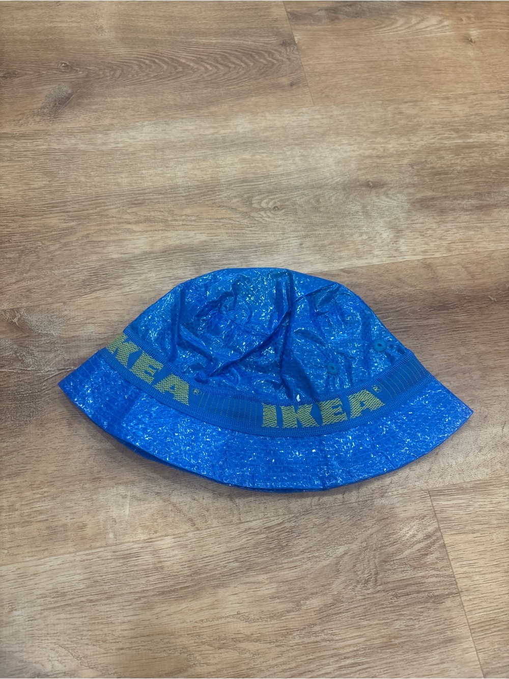 IKEA Blue Kids Logo Bucket Hat with Yellow Trim